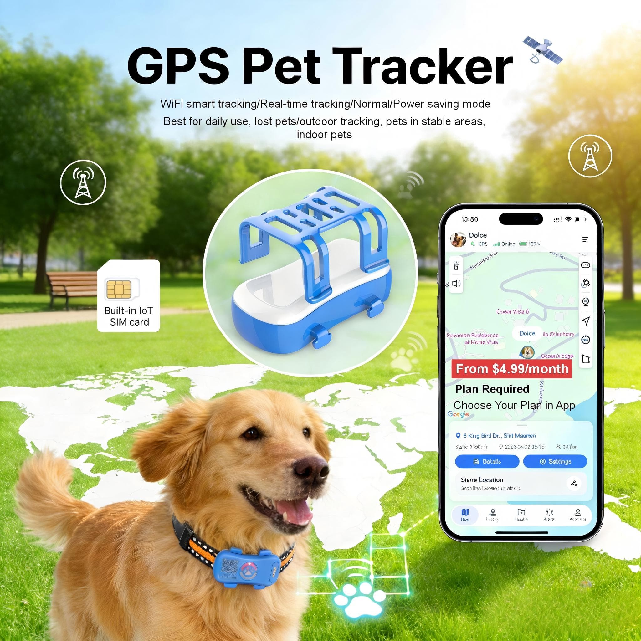 Traceur GPS pour chien